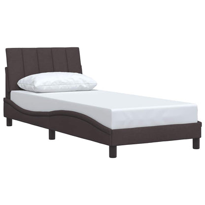 Giroletto senza Materasso Hanko Marrone Scuro 80x200 cm Tessuto | homemem39