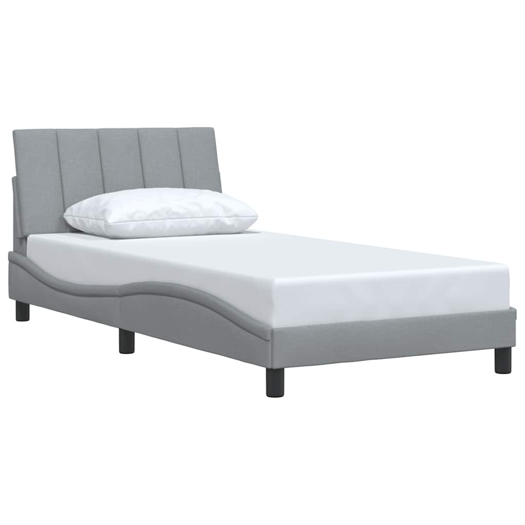 Giroletto senza Materasso Hanko Grigio Chiaro 100x200 cm Tessuto | homemem39