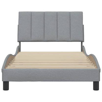 Giroletto senza Materasso Hanko Grigio Chiaro 100x200 cm Tessuto | homemem39