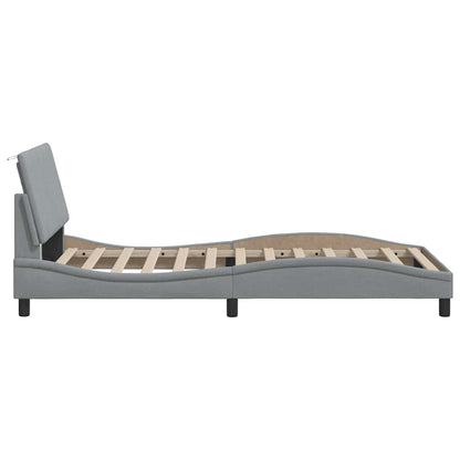 Giroletto senza Materasso Hanko Grigio Chiaro 100x200 cm Tessuto | homemem39