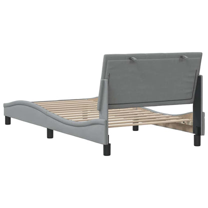 Giroletto senza Materasso Hanko Grigio Chiaro 100x200 cm Tessuto | homemem39