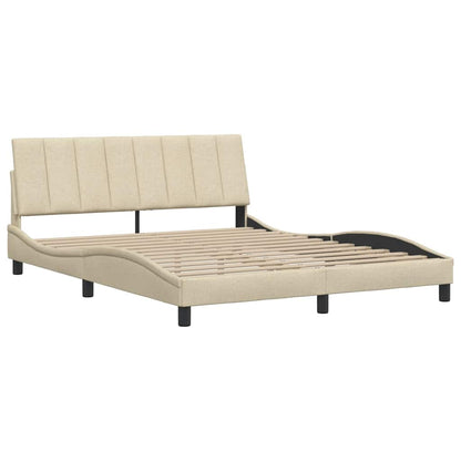 Giroletto senza Materasso Hanko Crema 160x200 cm in Tessuto | homemem39