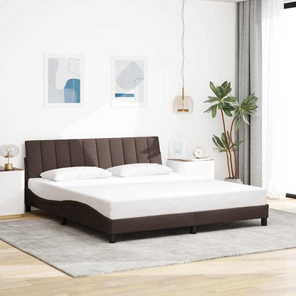 Giroletto senza Materasso Hanko Marrone Scuro 180x200 cm Tessuto | homemem39