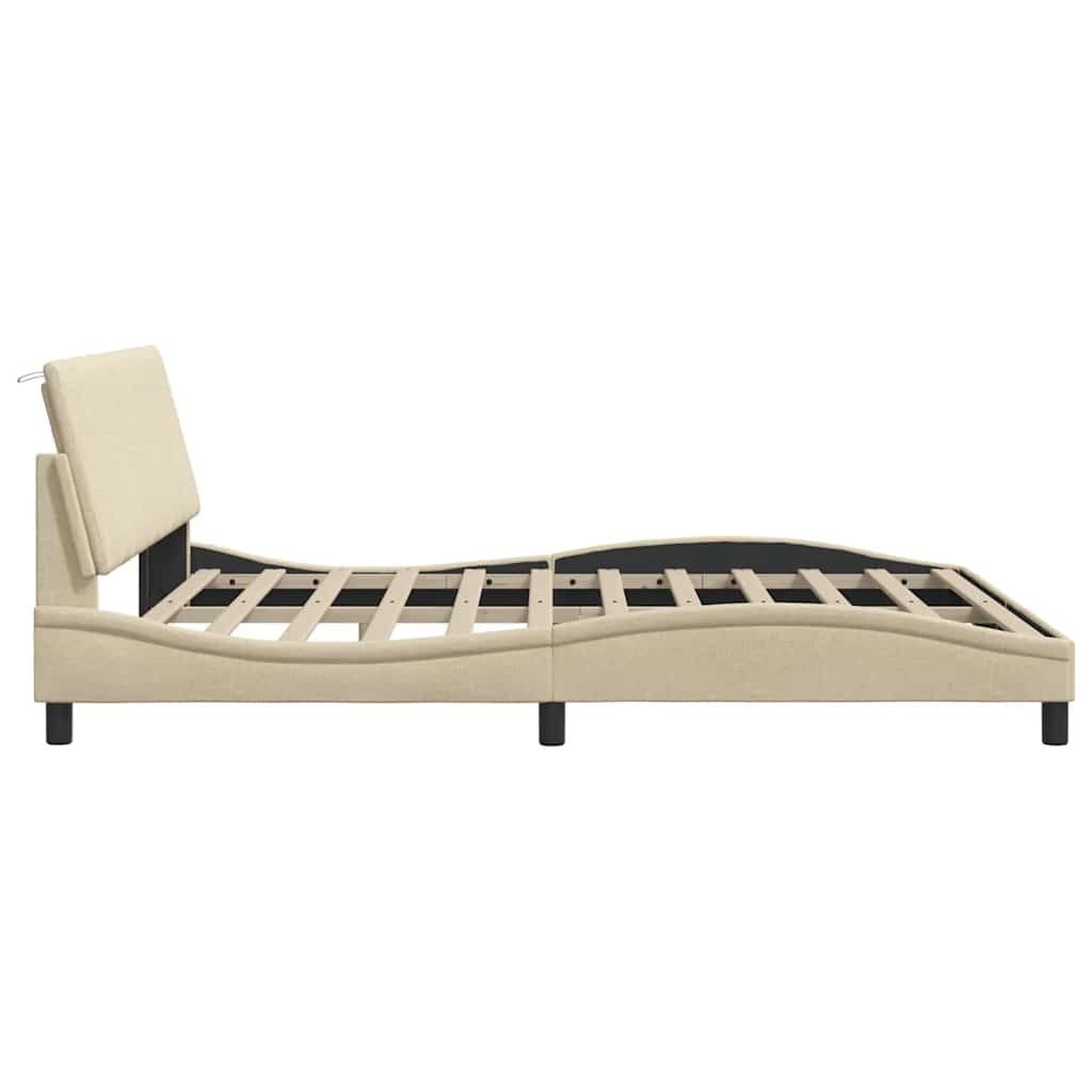 Giroletto senza Materasso Hanko Crema 180x200 cm in Tessuto | homemem39