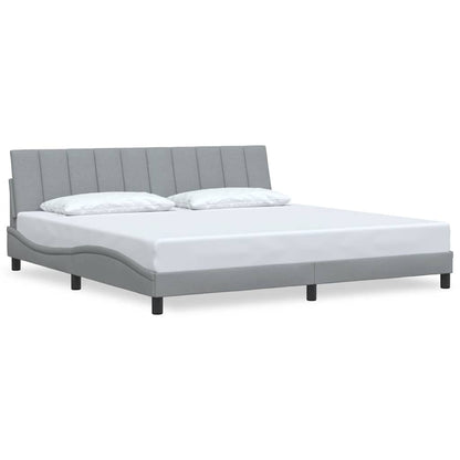 Giroletto senza Materasso Hanko Grigio Chiaro 200x200 cm Tessuto | homemem39