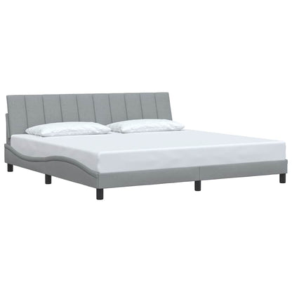 Giroletto senza Materasso Hanko Grigio Chiaro 200x200 cm Tessuto | homemem39
