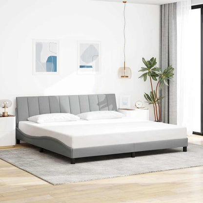 Giroletto senza Materasso Hanko Grigio Chiaro 200x200 cm Tessuto | homemem39