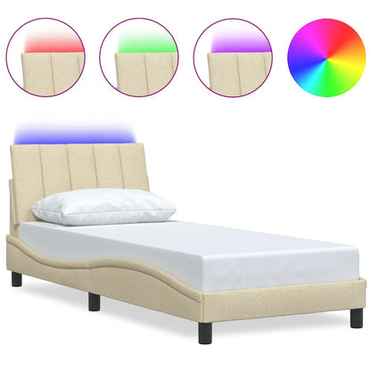 Giroletto senza Materasso Hanko Crema 80x200 cm in Tessuto | homemem39