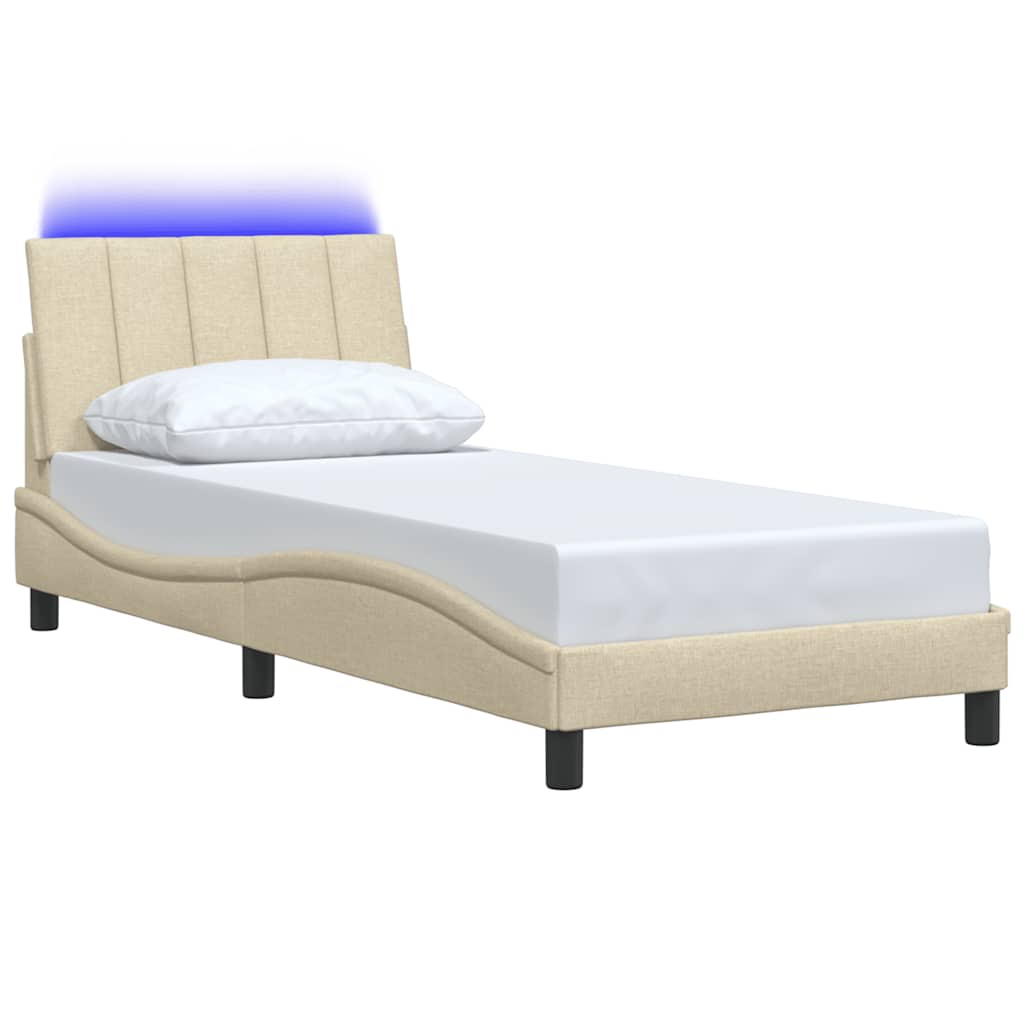 Giroletto senza Materasso Hanko Crema 80x200 cm in Tessuto | homemem39