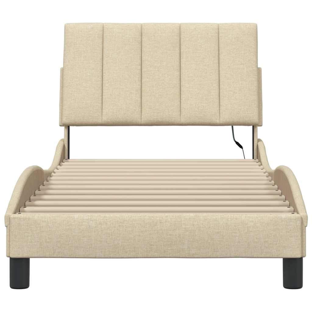 Giroletto senza Materasso Hanko Crema 80x200 cm in Tessuto | homemem39
