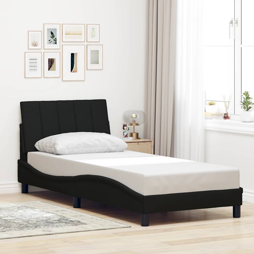 Giroletto senza Materasso Hanko Nero 90x190 cm in Tessuto | homemem39