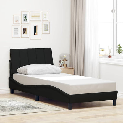 Giroletto senza Materasso Hanko Nero 90x190 cm in Tessuto | homemem39