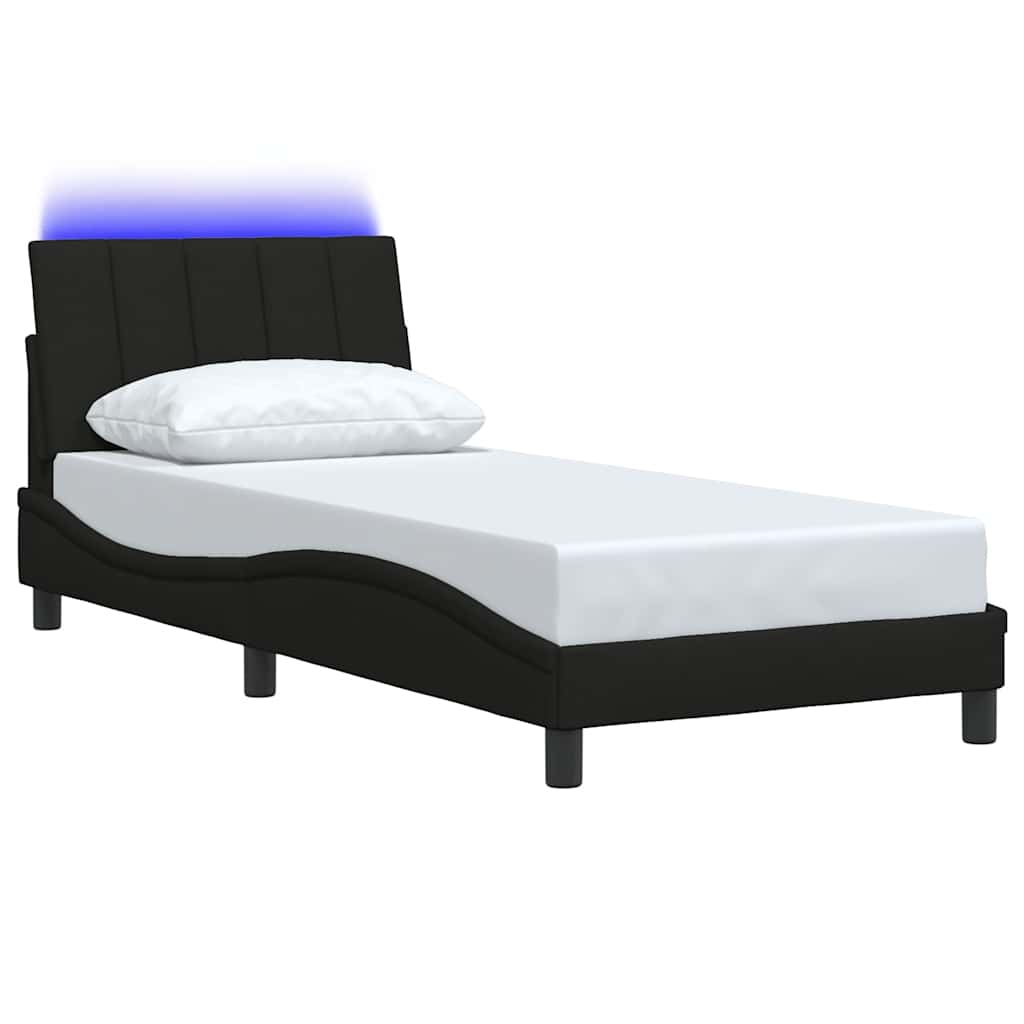 Giroletto senza Materasso Hanko Nero 90x190 cm in Tessuto | homemem39