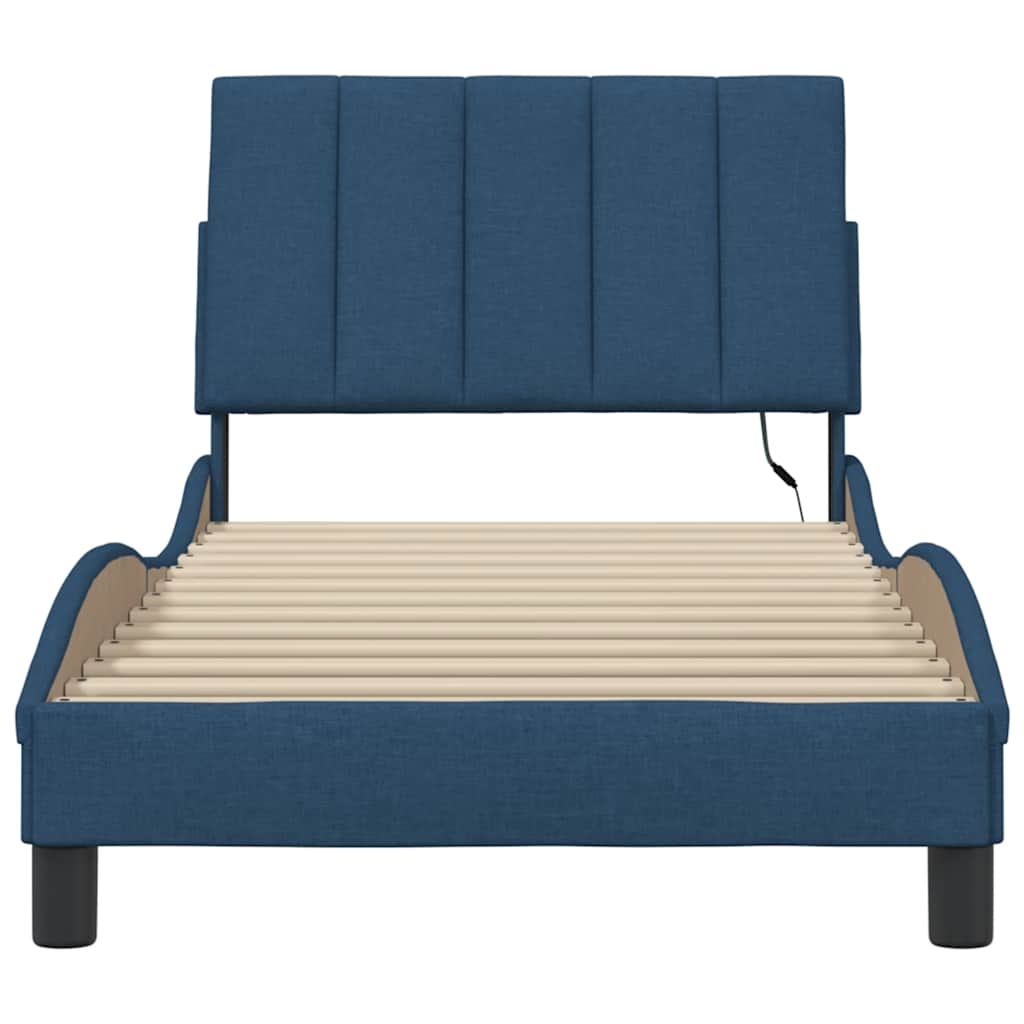 Giroletto senza Materasso Hanko Blu 90x190 cm in Tessuto