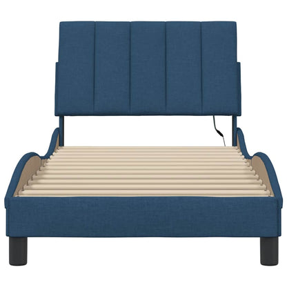 Giroletto senza Materasso Hanko Blu 90x190 cm in Tessuto