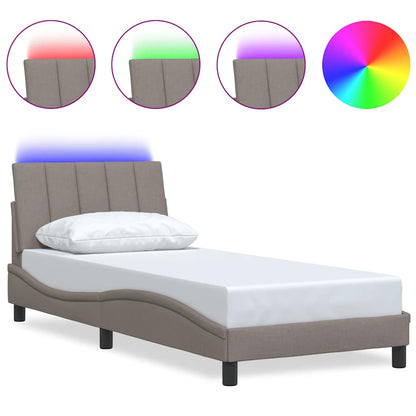 Giroletto senza Materasso Hanko Tortora 90x200 cm Tessuto