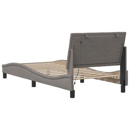 Giroletto senza Materasso Hanko Tortora 90x200 cm Tessuto