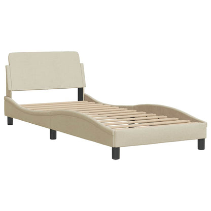 Giroletto senza Materasso Hanko Crema 90x200 cm in Tessuto