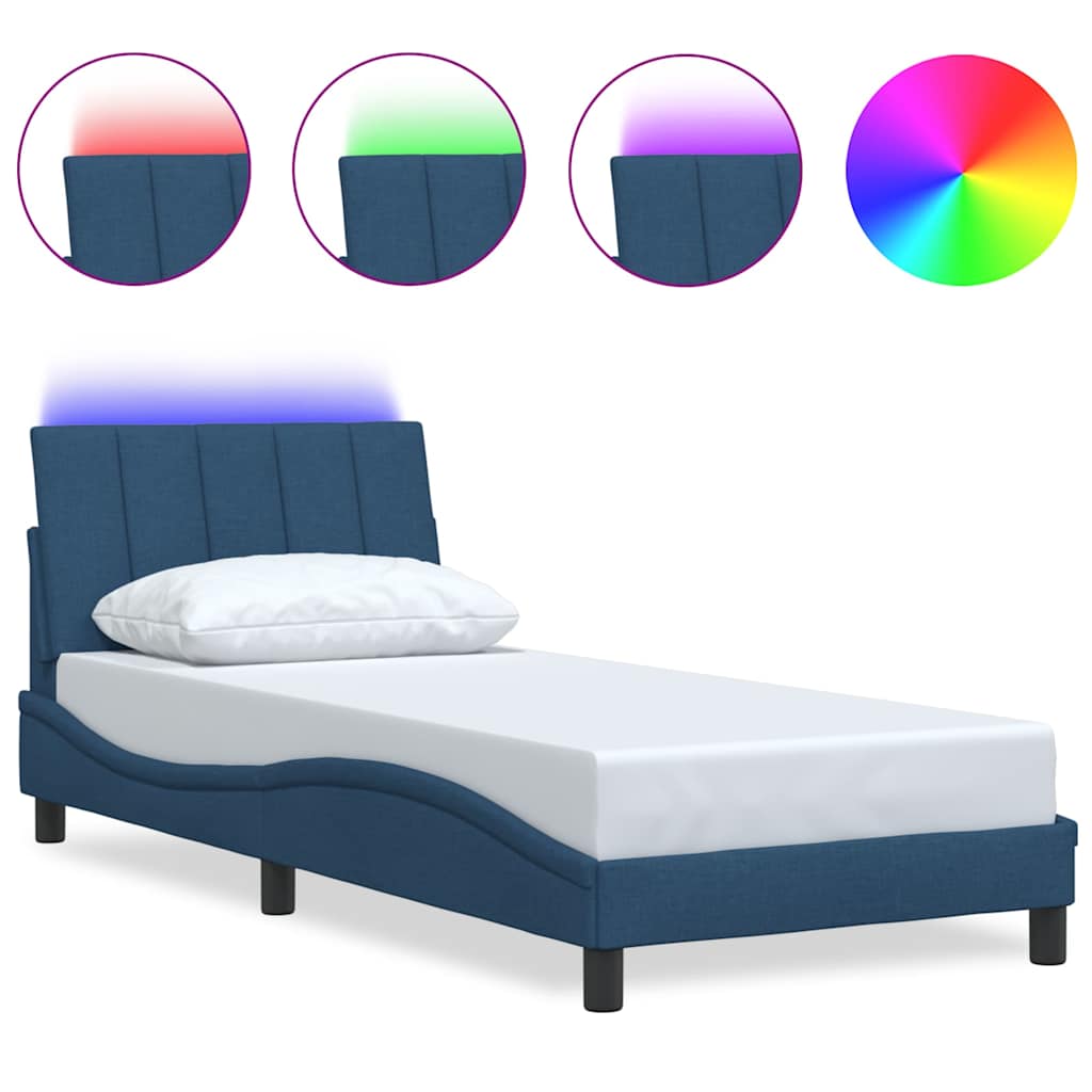 Giroletto senza Materasso Hanko Blu 90x200 cm in Tessuto | homemem39