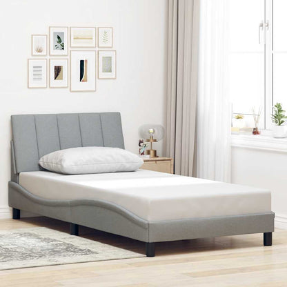 Giroletto senza Materasso Hanko Grigio Chiaro 100x200cm Tessuto