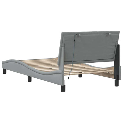 Giroletto senza Materasso Hanko Grigio Chiaro 100x200cm Tessuto