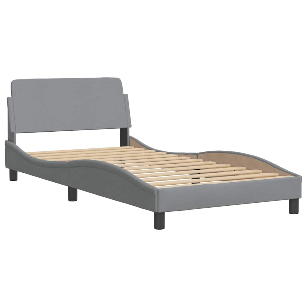 Giroletto senza Materasso Hanko Grigio Chiaro 100x200cm Tessuto