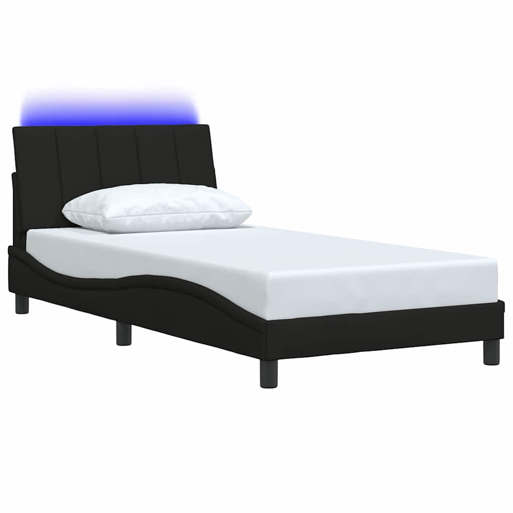 Giroletto senza Materasso Hanko Nero 100x200 cm in Tessuto | homemem39