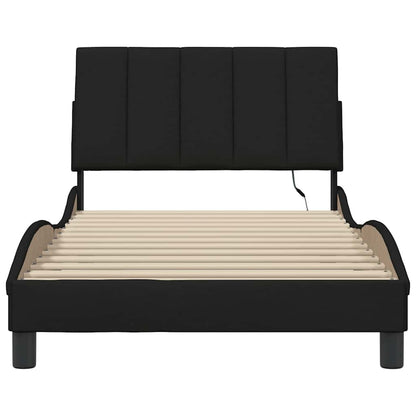 Giroletto senza Materasso Hanko Nero 100x200 cm in Tessuto | homemem39