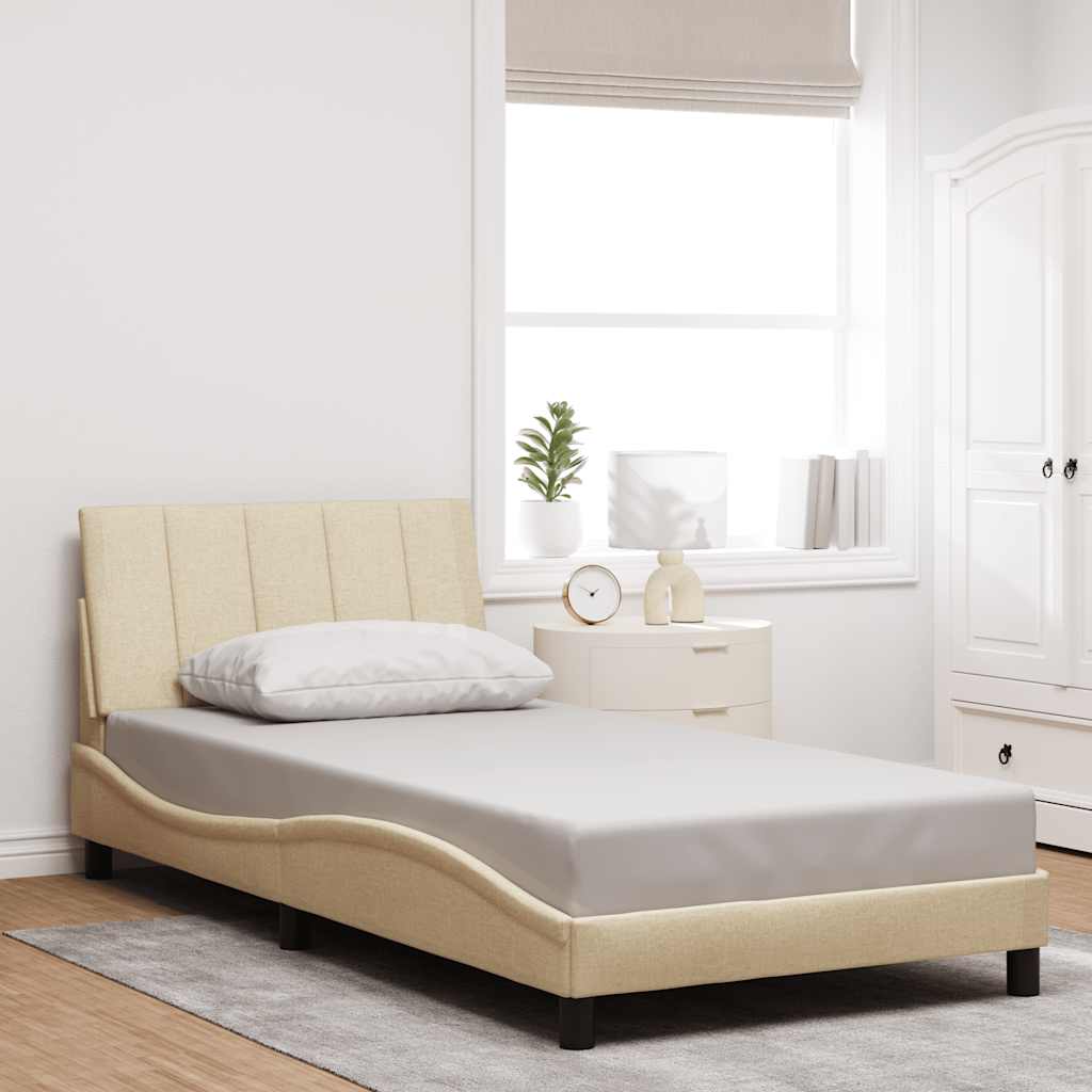 Giroletto senza Materasso Hanko Crema 100x200 cm in Tessuto | homemem39