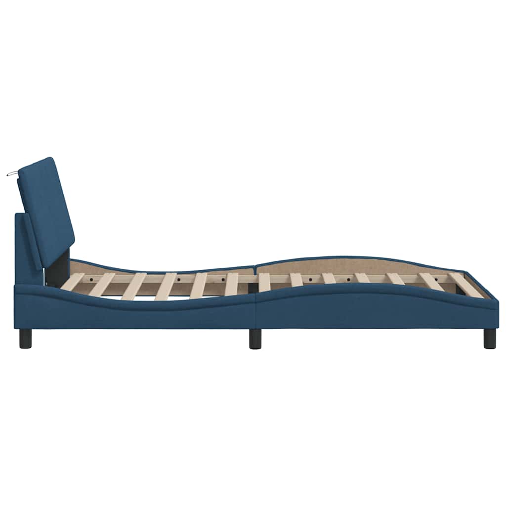 Giroletto senza Materasso Hanko Blu 100x200 cm in Tessuto