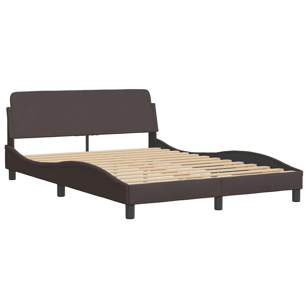 Giroletto senza Materasso Hanko Marrone Scuro 120x200cm Tessuto