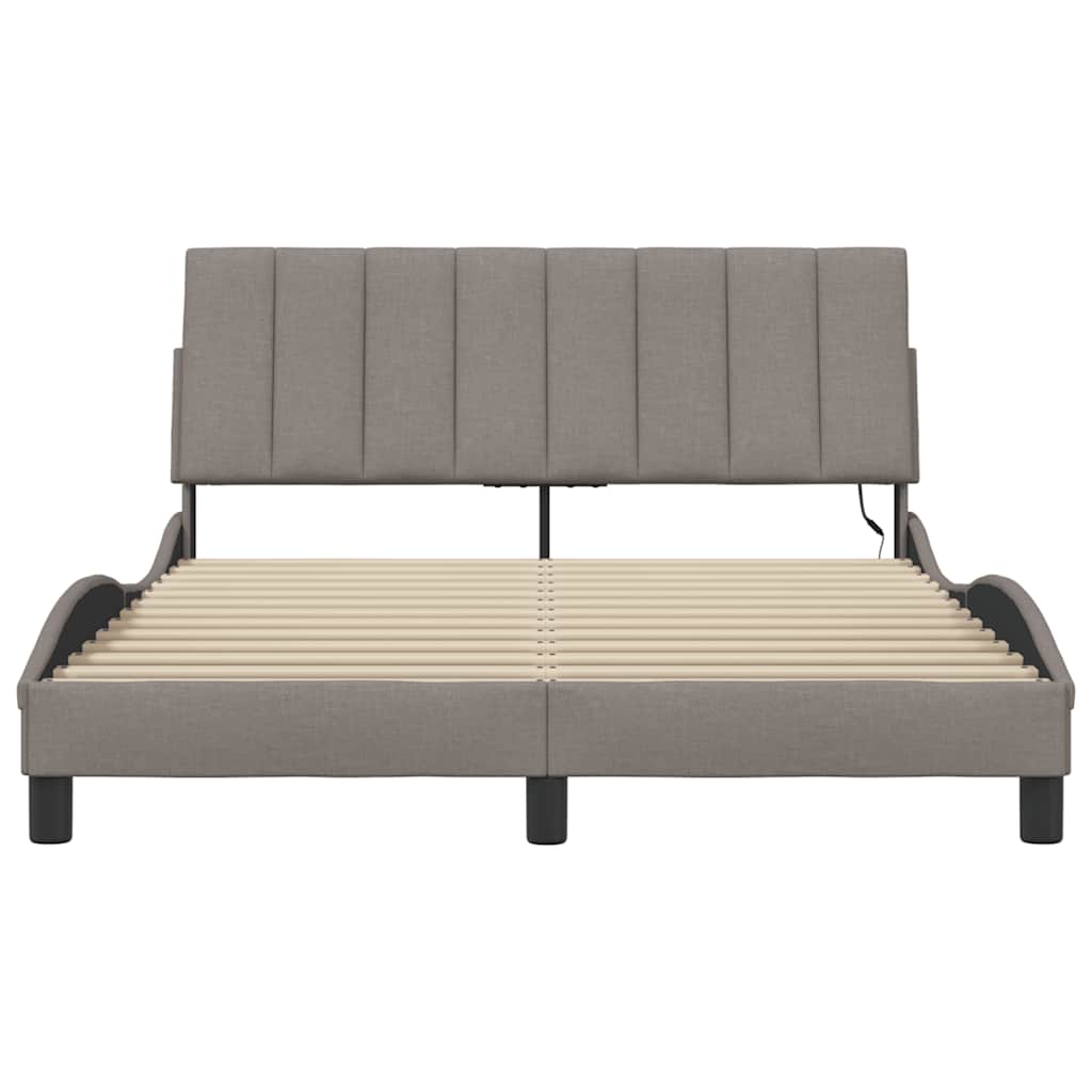 Giroletto senza Materasso Hanko Tortora 120x200 cm Tessuto