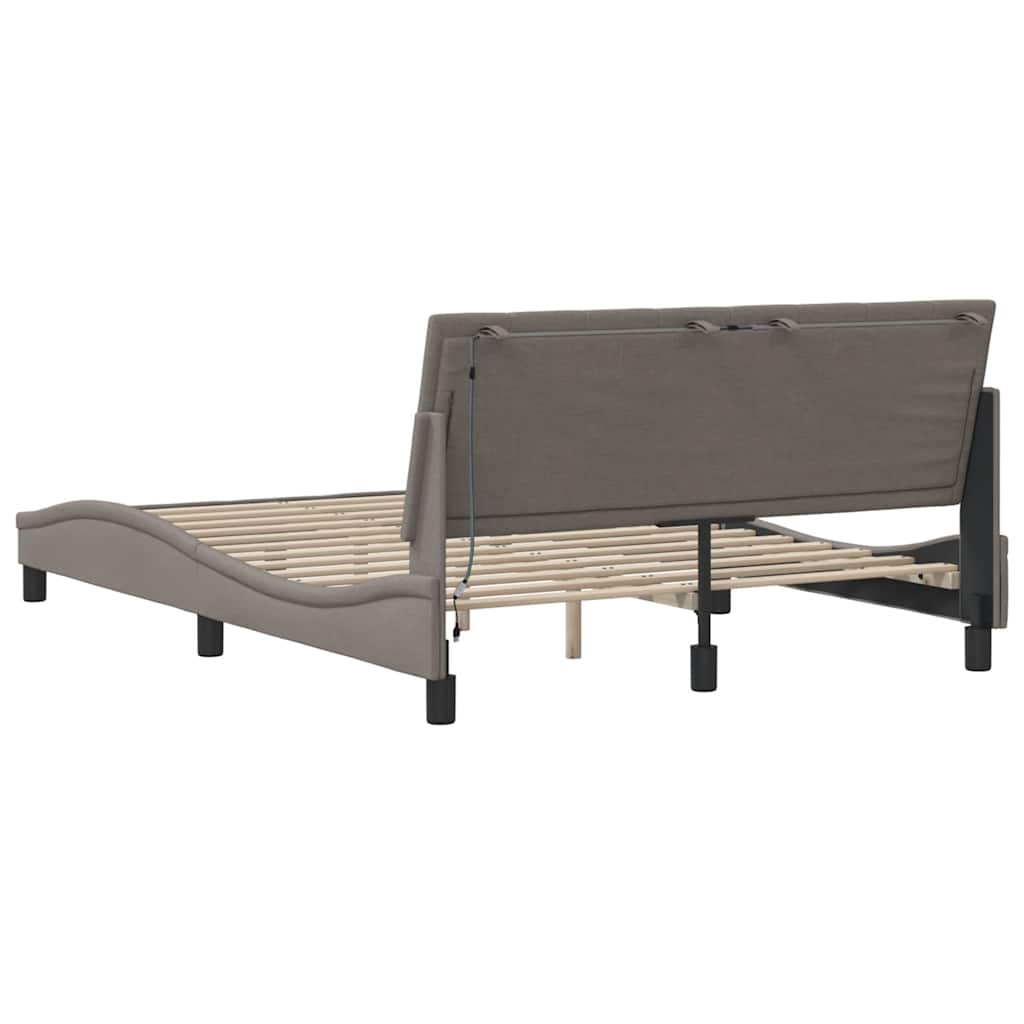 Giroletto senza Materasso Hanko Tortora 120x200 cm Tessuto