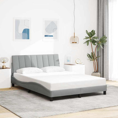 Giroletto senza Materasso Hanko Grigio Chiaro 140x190cm Tessuto