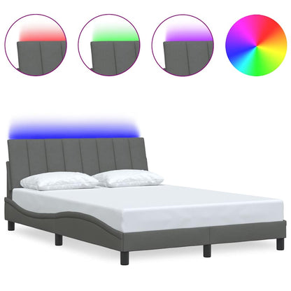 Giroletto senza Materasso Hanko Grigio Scuro 140x190 cm Tessuto
