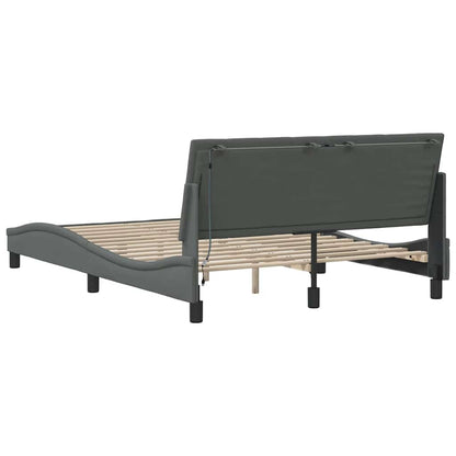Giroletto senza Materasso Hanko Grigio Scuro 140x190 cm Tessuto