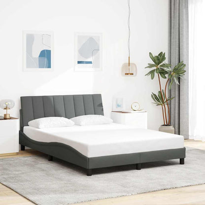 Giroletto senza Materasso Hanko Grigio Scuro 140x190 cm Tessuto