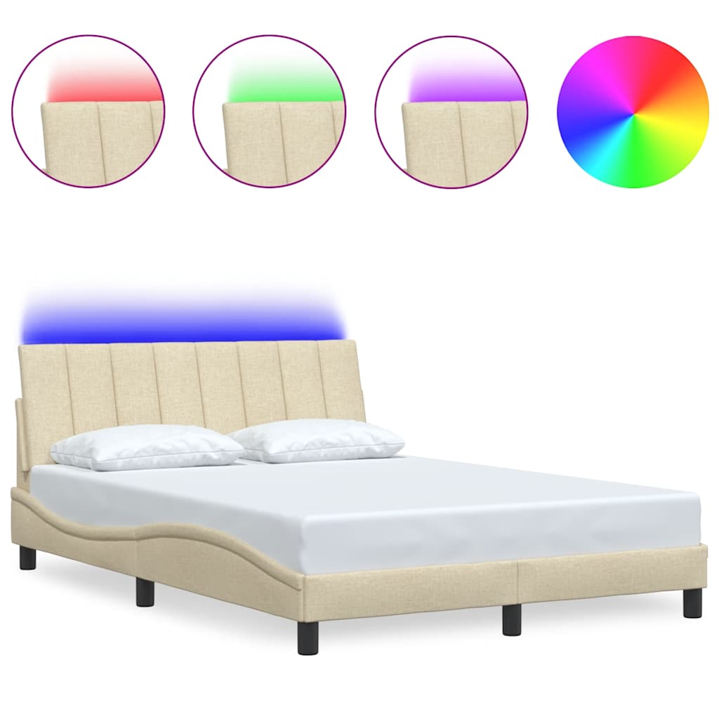 Giroletto senza Materasso Hanko Crema 140x190 cm in Tessuto - homemem39