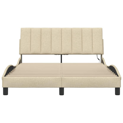 Giroletto senza Materasso Hanko Crema 140x190 cm in Tessuto - homemem39