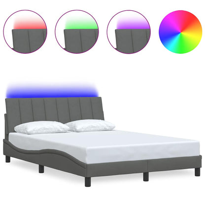 Giroletto senza Materasso Hanko Grigio Scuro 140x200 cm Tessuto
