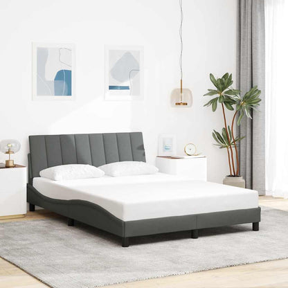 Giroletto senza Materasso Hanko Grigio Scuro 140x200 cm Tessuto