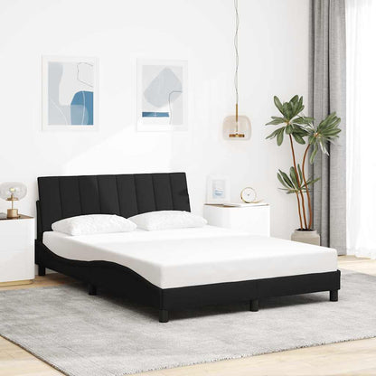Giroletto senza Materasso Hanko Nero 140x200 cm in Tessuto