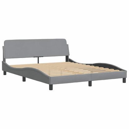 Giroletto senza Materasso Hanko Grigio Chiaro 160x200cm Tessuto