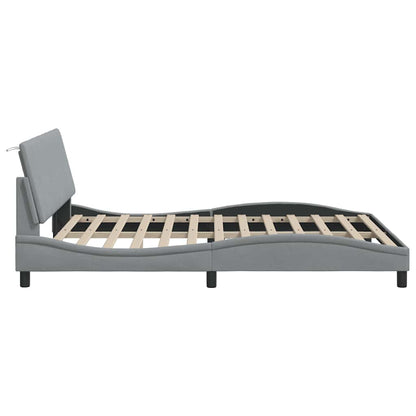 Giroletto senza Materasso Hanko Grigio Chiaro 160x200cm Tessuto