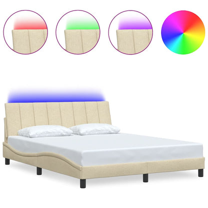 Giroletto senza Materasso Hanko Crema 160x200 cm in Tessuto | homemem39