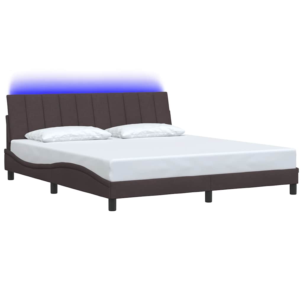 Giroletto senza Materasso Hanko Marrone Scuro 180x200 cm Tessuto | homemem39