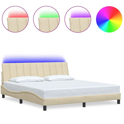 Giroletto senza Materasso Hanko Crema 180x200 cm in Tessuto | homemem39