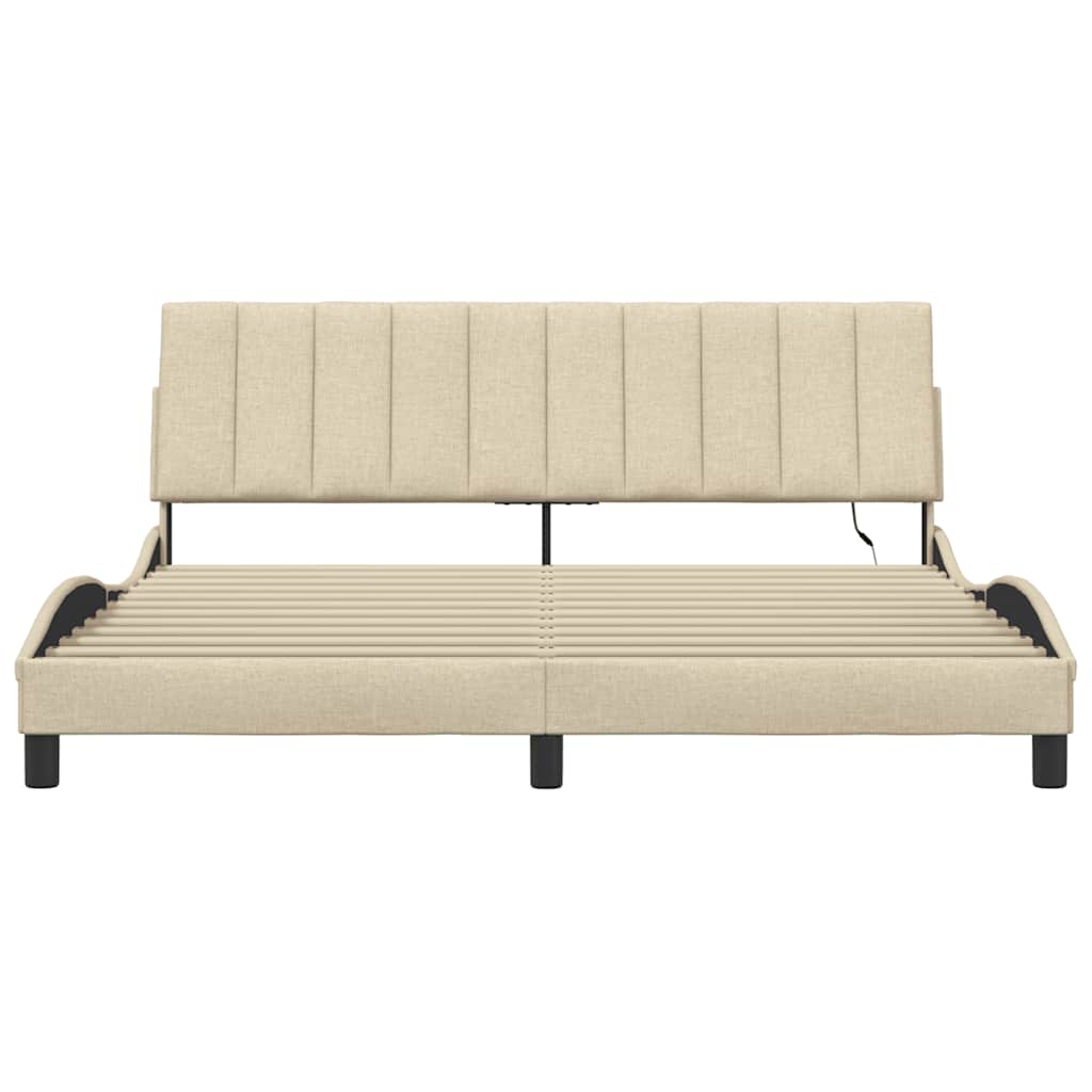 Giroletto senza Materasso Hanko Crema 180x200 cm in Tessuto | homemem39