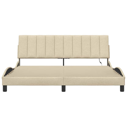 Giroletto senza Materasso Hanko Crema 180x200 cm in Tessuto | homemem39