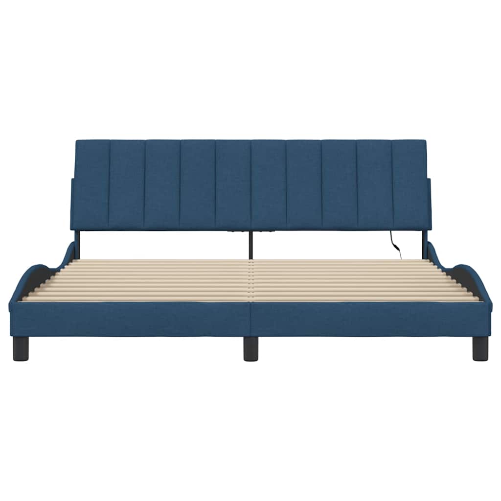 Giroletto senza Materasso Hanko Blu 180x200 cm in Tessuto